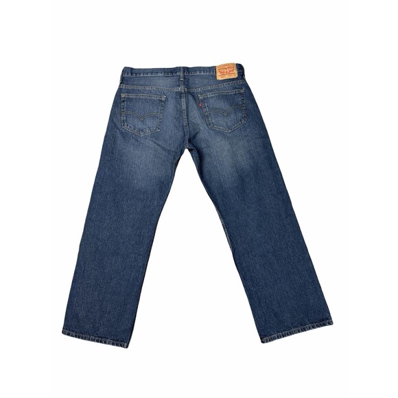 Levis 569 Jeans Mens 36x30 Dark Wash Loose Fit Straight Leg Denim - Picture 3 of 8